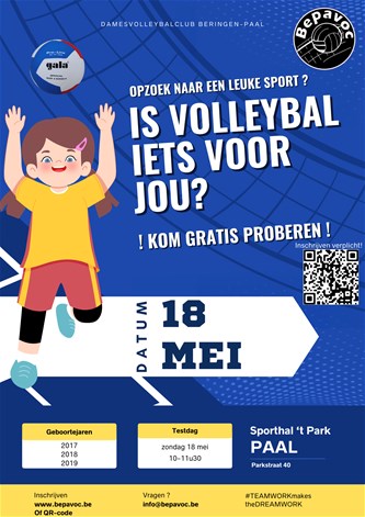 Testdag volleybalclub Beringen-Paal