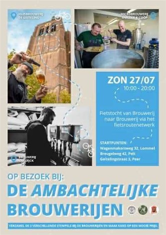 Fietstocht van brouwerij naar brouwerij