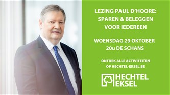 Lezing Paul D' Hoore: 'Sparen en belegge