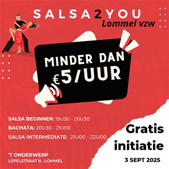 Gratis initiatie salsa en bachata