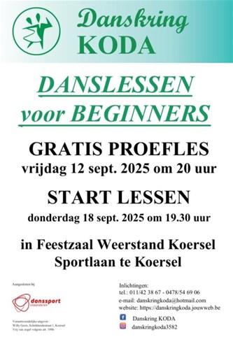 Start nieuw dansseizoen Danskring KODA