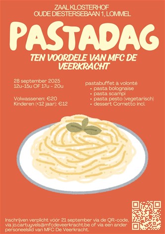 Pastadag T.V.V. MFC De Veerkracht