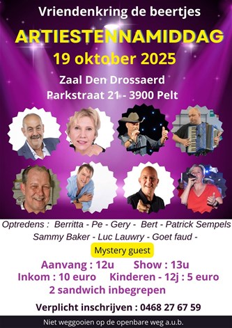 Artiesten nammidag