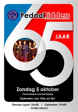 Pedaalridders 65 jaar