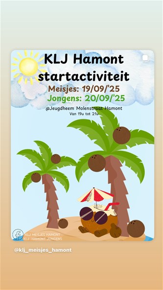 Startactiviteit klj Hamont