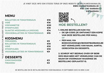 Eetfeest VIBO Sint-Barbara