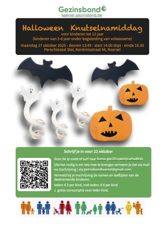 Halloween knutselnamiddag