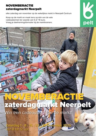 Novemberactie wekelijkse markt Neerpelt