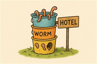 Maak je eigen wormenhotel