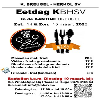 Eetdagen K.Breugel-Herkol SV