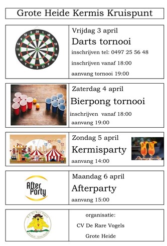 Grote Heide Kermis. CV De Rare Vogels