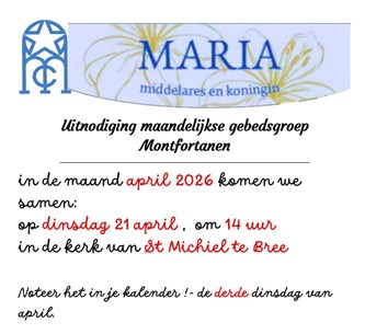 Maandelijkse samenkomst Montfortanen