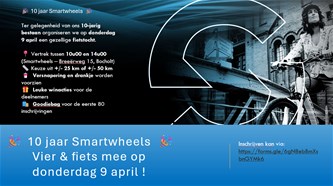Fietstocht 10 jaar Smartwheels