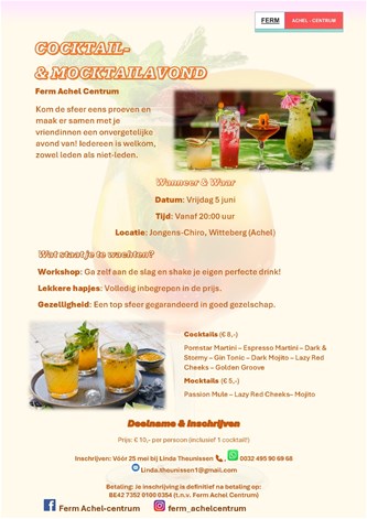 Cocktail&Mocktail avond