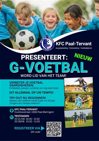 G voetbal jeugd KFC Paal-Tervant