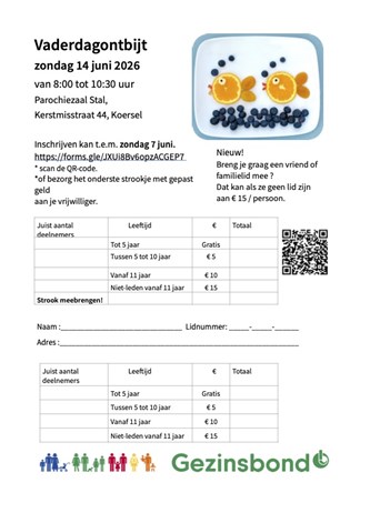 Gezinsbond Koersel ontbijtdag