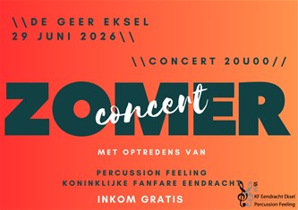 Zomerconcert Fanfare en Percussie