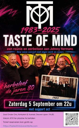 Reünieconcert Taste of Mind