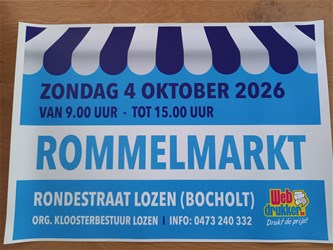 Rommelmarkt Rondestraat Lozen