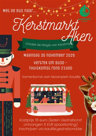 Met de bus naar de kerstmarkt in Aken