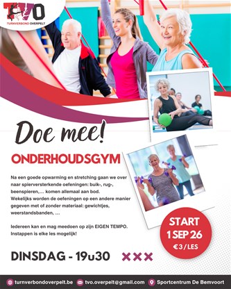 Onderhoudsgym Turnverbond Overpelt