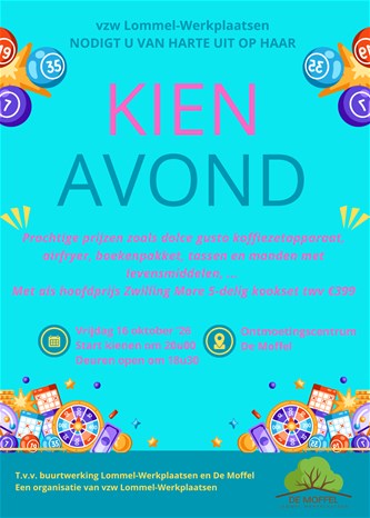 Kienavond Lommel Werkplaatsen