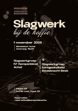 Slagwerk bij de koffie.