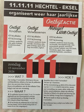 Ontbijtactie 11.11.11- Hechtel-Eksel